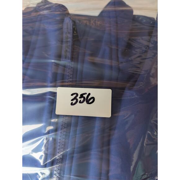 Calvin Klein Performance Blue Hooded Pullover Windbreaker Jacket Womens XL Sport - Picture 9 of 9